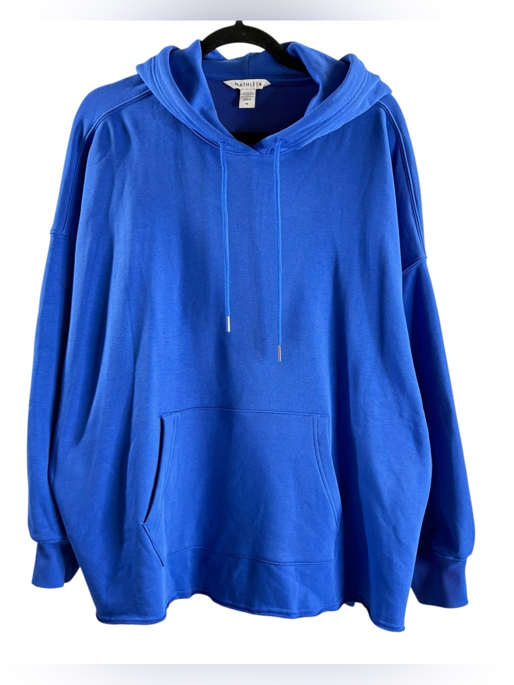 Athleta Royal Blue Heavyweight Terry Oversized Hoodie Sweatshirt NWT $99